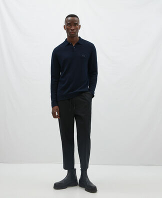 Long sleeve cotton polo shirt Long sleeve cotton polo shirt