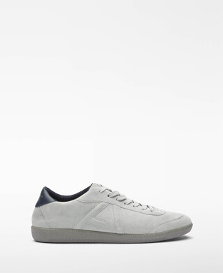 Suede maxi logo sneaker