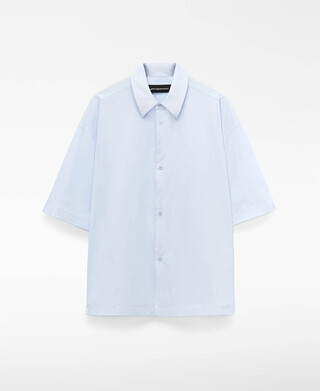 Cotton oversize short sleeve shirt