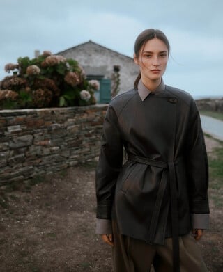 Chaqueta recta Piel No Piel mujer Chaqueta recta Piel No Piel mujer