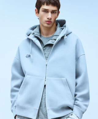 Sudadera relaxed fit cremallera