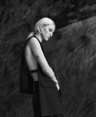 Tailored vest with open sides woman Tailored vest with open sides woman