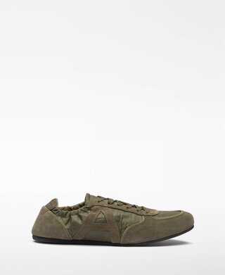 Maxi logo sneaker with thin sole