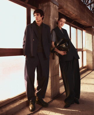 Unstructured oversize blazer man