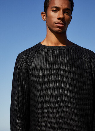 TEXTURED-KNIT SWEATER TEXTURED-KNIT SWEATER