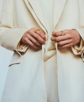 Blazer à double revers avec ceinture femme