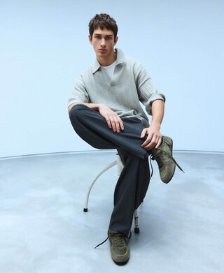 Zapatilla maxi logo suela fina