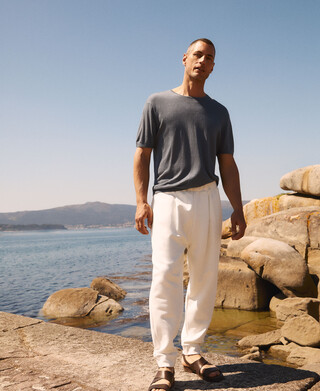 Jogging trousers in responsible cotton