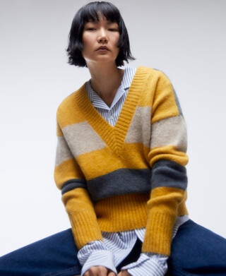 Alpaca striped sweater Alpaca striped sweater