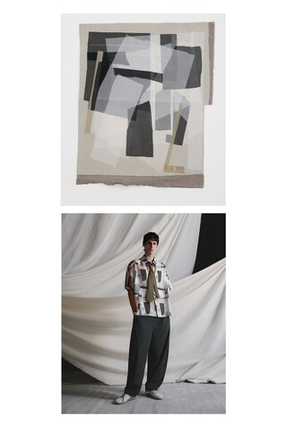 プリントオーバーサイズシャツ