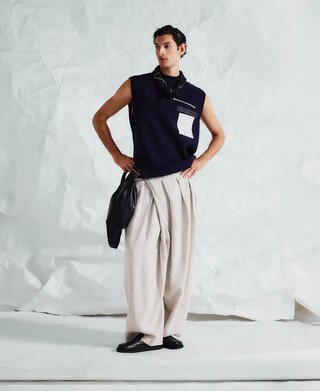 Chaleco punto intarsia