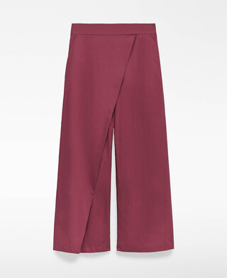Cotton wrap trousers woman