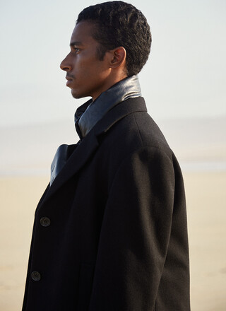 THREE QUARTER LENGTH WOOL COAT THREE QUARTER LENGTH WOOL COAT