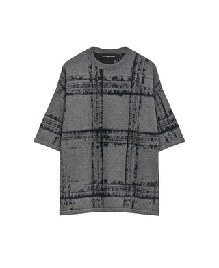 Pullover kurze Ärmel Jacquard Herren Pullover kurze Ärmel Jacquard Herren