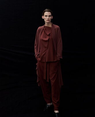 Diagonal placket shirt Diagonal placket shirt