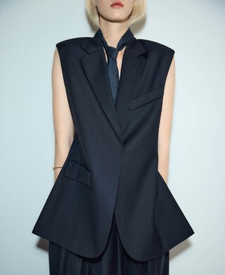 Tailored vest with open sides woman Tailored vest with open sides woman