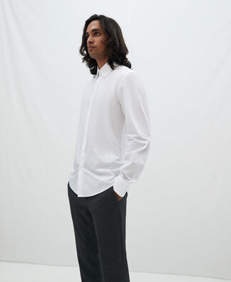 Cutaway collar cotton shirt Cutaway collar cotton shirt