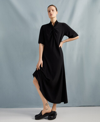 Draped midi dress Draped midi dress