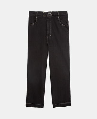 Contrast stitching denim jeans Contrast stitching denim jeans
