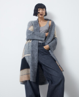 Alpaca and mohair fabric jacket Alpaca and mohair fabric jacket