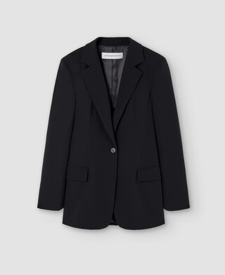 Recycled polyester fitted blazer