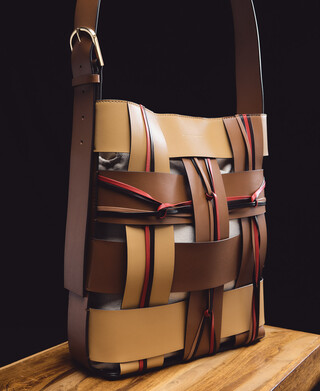 Hobo Horizonte doble trenzado piel