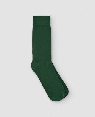 Plain socks in stretch cotton