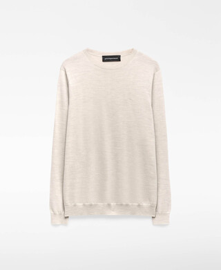 Merino wool crew collar sweater man Merino wool crew collar sweater man