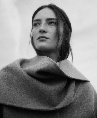 Abrigo doble faz con bufanda mujer Abrigo doble faz con bufanda mujer