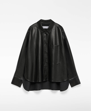 Non-Leather black overshirt
