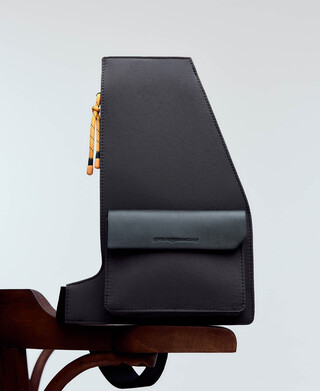 Nylon crossbody with pocket