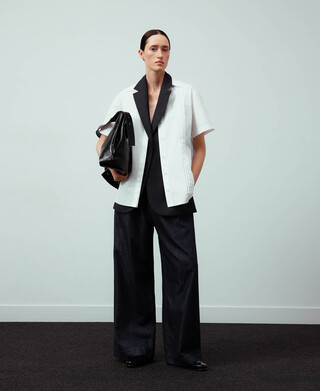 Organic cotton oversize shirt woman