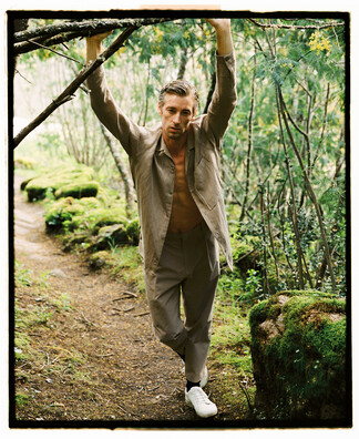 CAMISA LYOCELL Y LINO CON CUELLO BOWLING