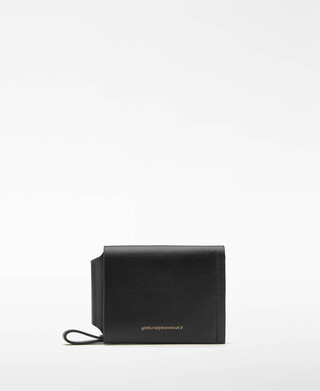 Faltbare Damenbrieftasche aus Leder