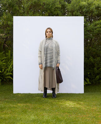Mohair knitted spiral jacket Mohair knitted spiral jacket