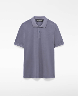 Cotton washed piqu&eacute; regular fit polo