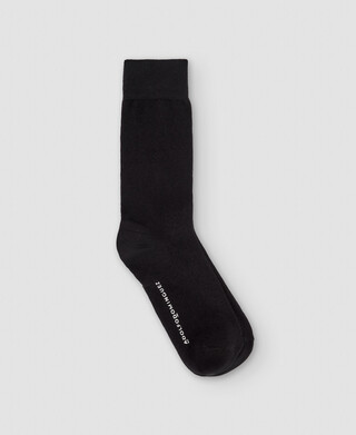 Plain socks in stretch cotton Plain socks in stretch cotton
