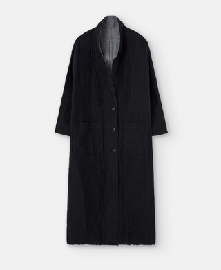 Morriña coat in cotton and linen
