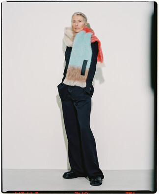 Bufanda artesana estrecha en mohair Bufanda artesana estrecha en mohair