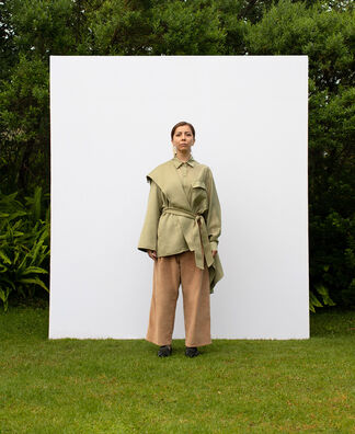 Double-faced coat with belt Double-faced coat with belt