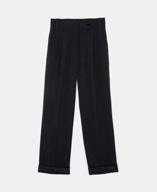 High waisted trousers pinstripe