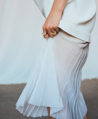 Bague métallique carrée femme