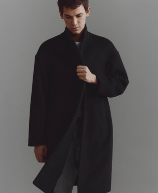 Wool blend coat