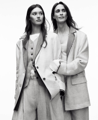 Blazer sastre combinada lino europeo