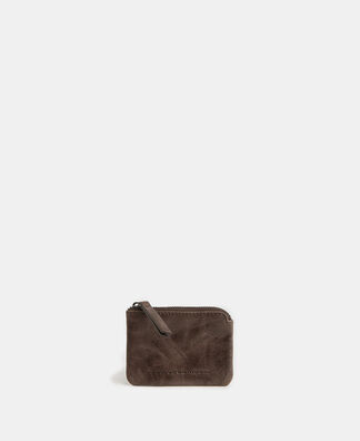 Vegetable tanned leather purse
