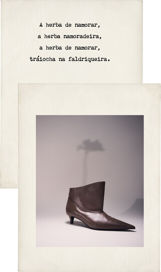 Asymmetric-shaft ankle boot