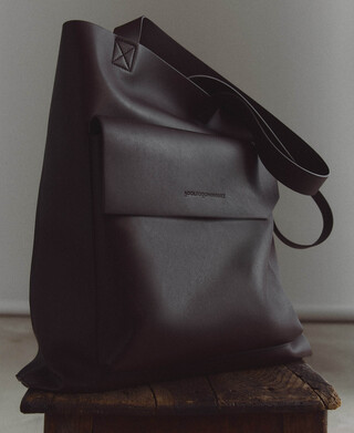Leather-Non-Leather shopper bag