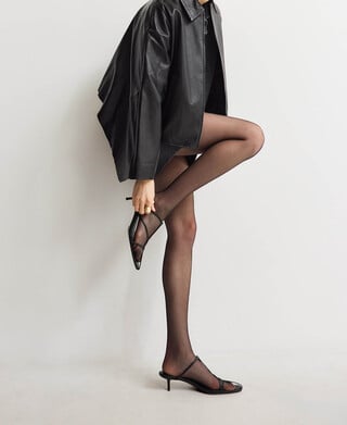 Leather heeled sandal woman Leather heeled sandal woman