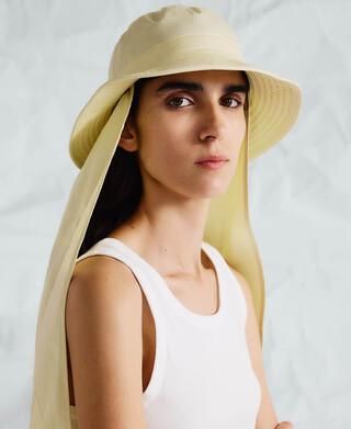 Bucket Hat mit abnehmbarem Halstuch