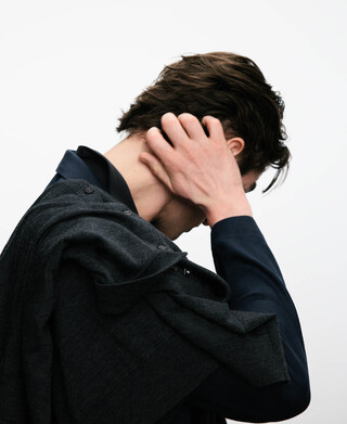 Slim fit seersucker blazer